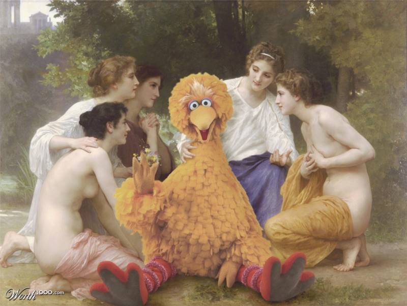 Admiration Of Big Bird