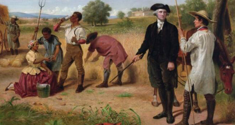 George Washington With His Slaves