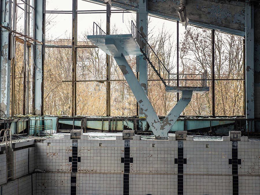 Abandoned Pool In Pripyat