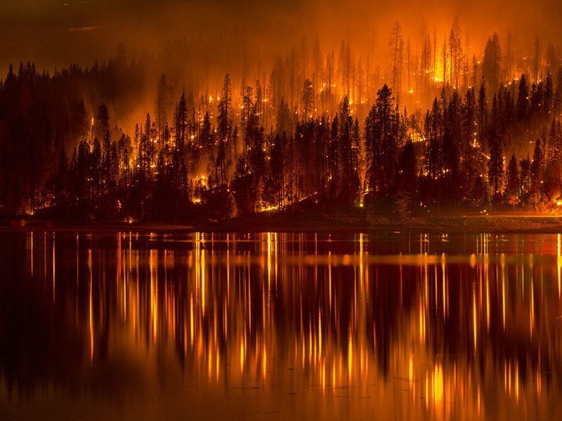 Summer Weather 2015 Northern California Wildfire Bass Lake