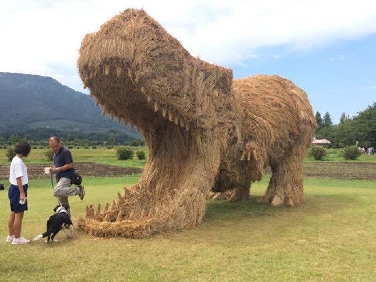 Japanese Straw Sculptures TRex