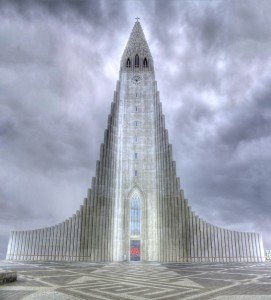Hallgrimskirkja Iceland Cloudy Church