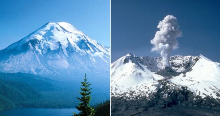 Mount St Helens Before And After Featured