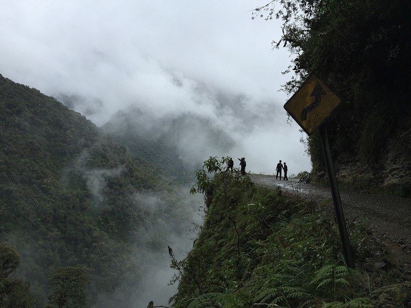 Sharp Drop Death Road Bolivia