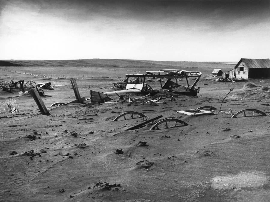 Dust Bowl Pictures Abandoned Equipment