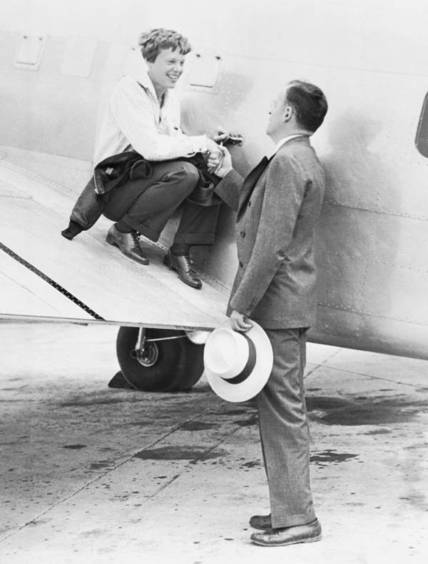 Amelia Earhart Before Her Flight
