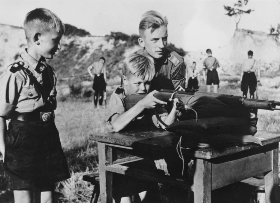 Boy Aiming Gun