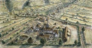 English Cemetery Medieval Village Og