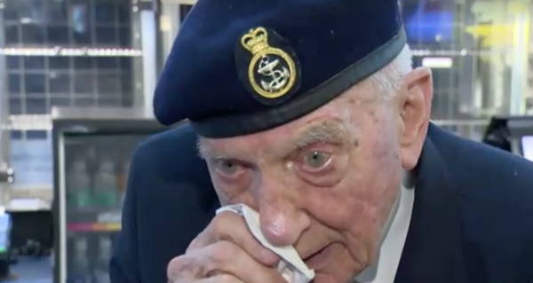 Tearful Veteran