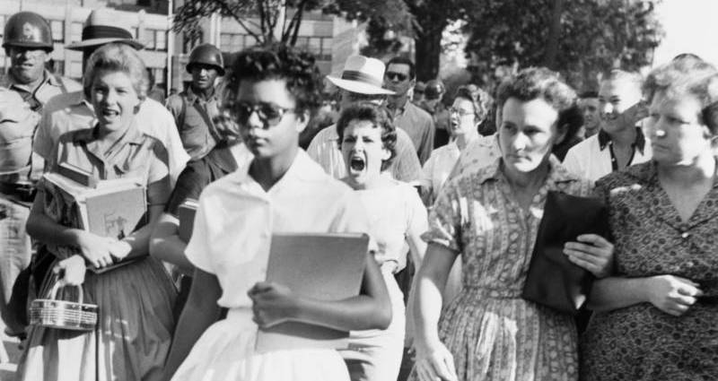 Angry Crowd Eckford Crop