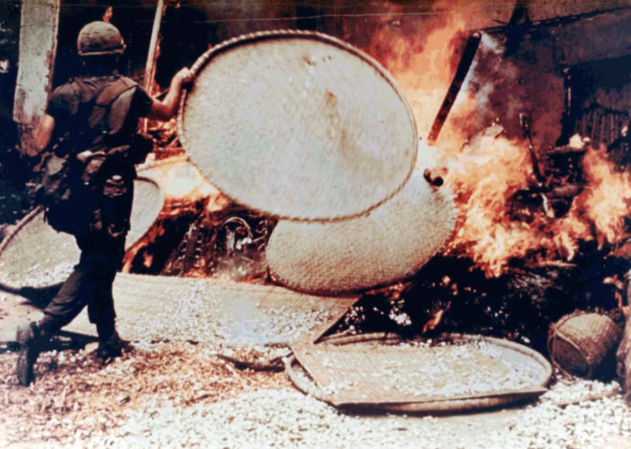 My Lai Burning Dwelling