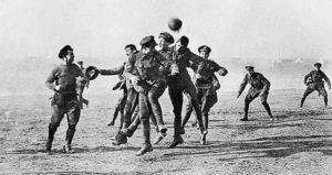 Troops Playing Soccer