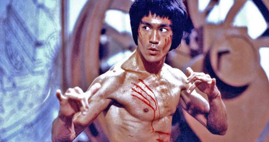 Bruce Lee In Fake Blood
