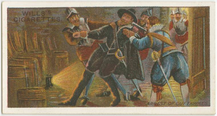 Guy Fawkes is arrested