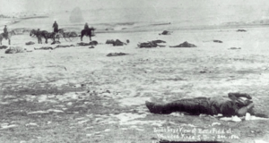 Corpses at Wounded Knee Massacre