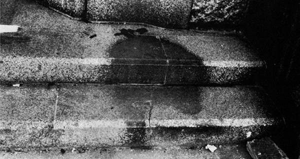 Hiroshima Shadows Man On Steps
