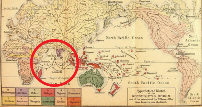 Circled Map Of Lemuria