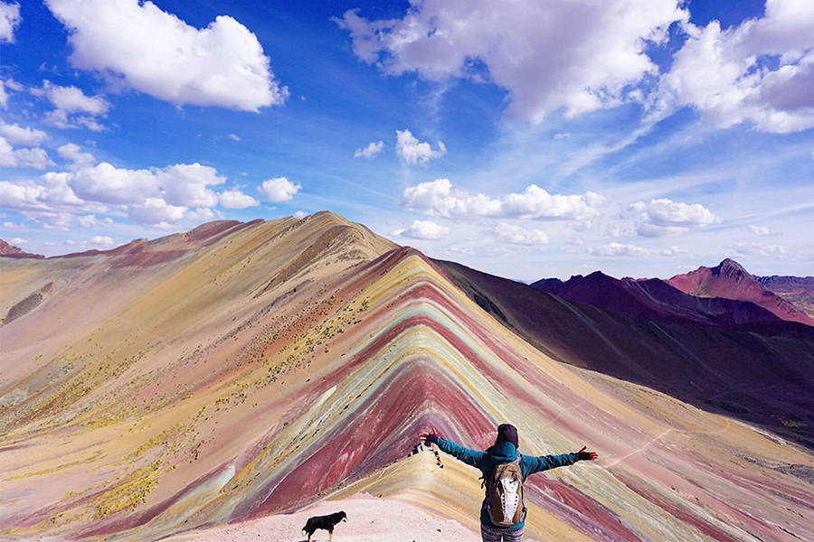 Rainbow Mountain Hiker Dog