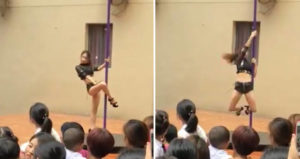 Chinese Kindergarten Pole Dance
