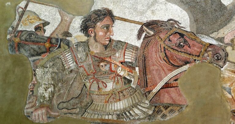 Mosaic Of Alexander The Great In Battle