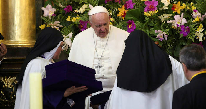 Pope Francis With Nuns