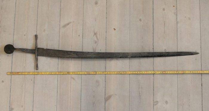 Sword With Measuring Stick