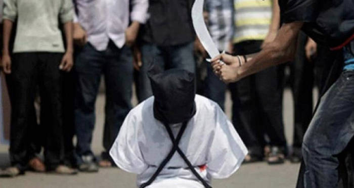 Saudi Prisoner Being Executed
