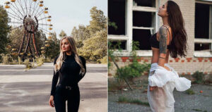 WOMEN TAKE CHERNOBYL SELFIES