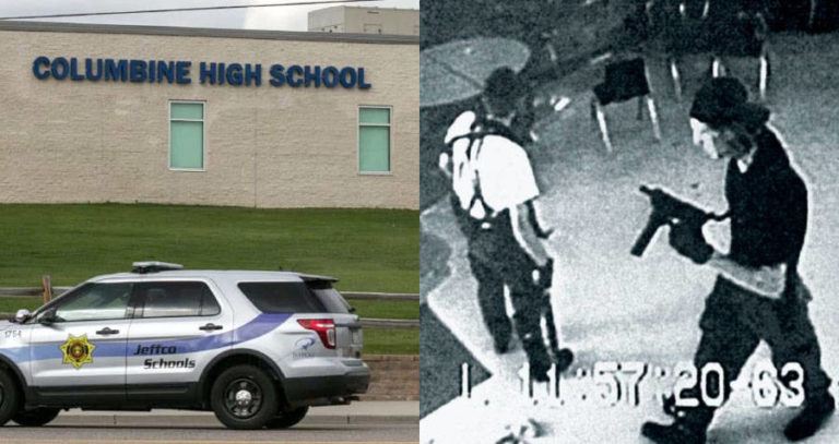 Columbine Exterior And Cctv Still
