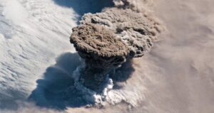 Raikoke Erupting As Seen From Space