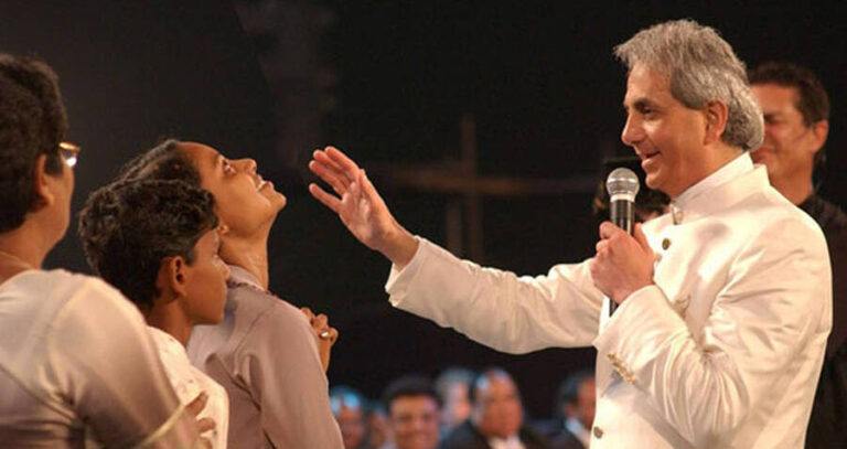 Benny Hinn Blesses A Woman