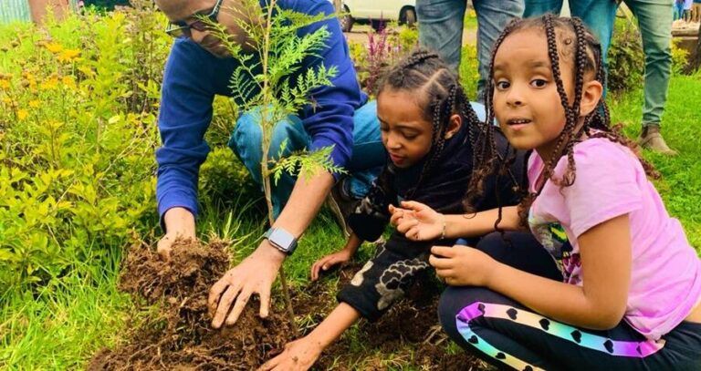 Ethiopian People Planting Trees