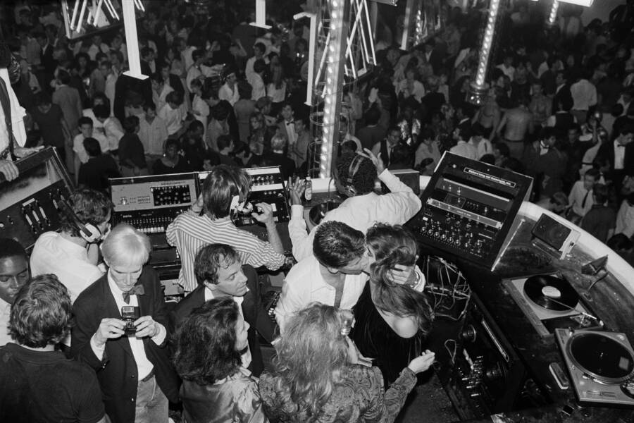 Andy Warhol With Brooke Shields In Studio 54