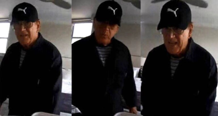 Burglarly Suspect Samuel Sabatino On Camera