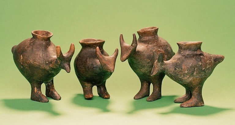 Four Prehistoric Baby Bottles