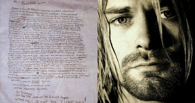Kurt Cobain Suicide Note Featured