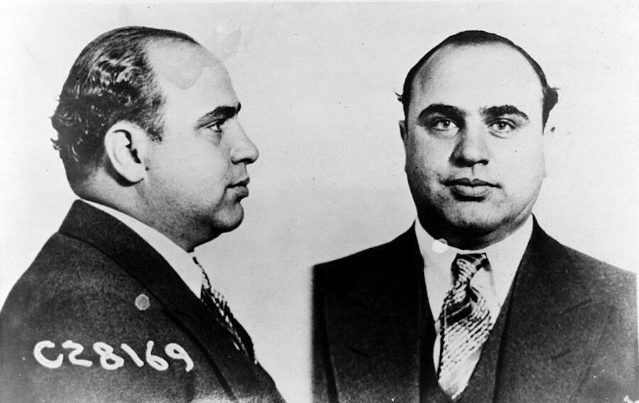 Mug Shot Of Al Capone In Suit And Tie