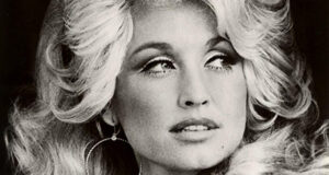 Dolly Parton Headshot In Black And White Featured