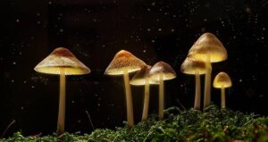 Group Of Magic Mushrooms