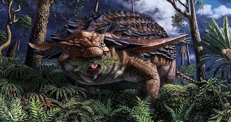 Nodosaur Eating