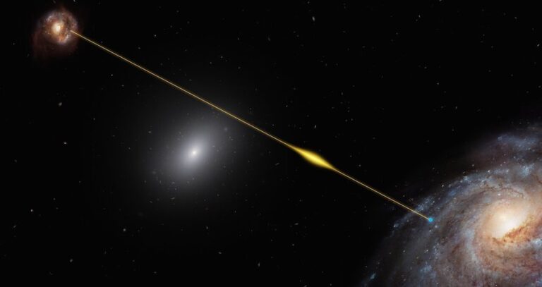 Fast Radio Burst Traveling To Earth