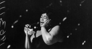 Ella Fitzgerald Singing On Stage