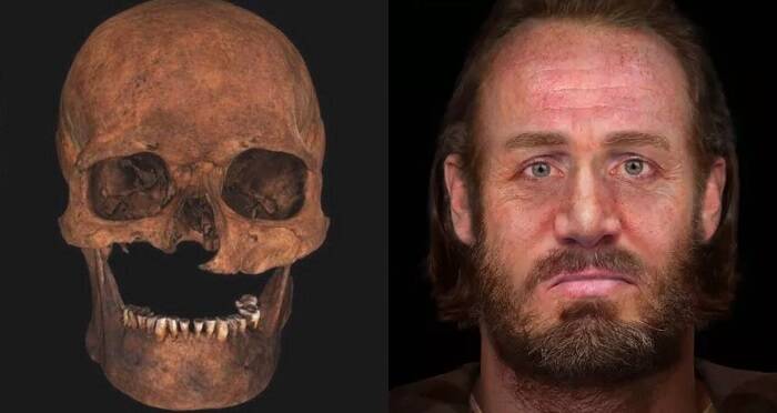 Scottish Chief Skull And Reconstruction