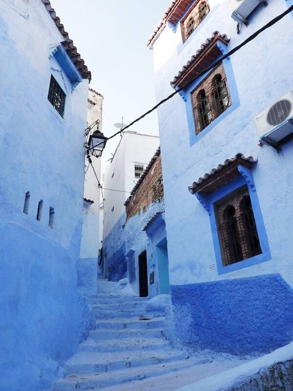 Blue Alley At Chefchaouen