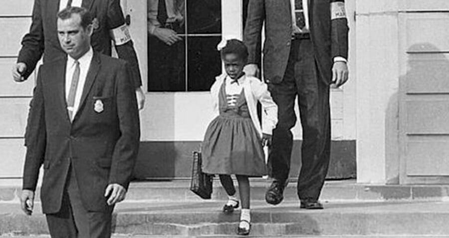 Ruby Bridges Escorted By Marshals