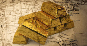 Gold Bars On Map
