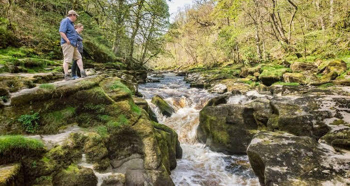 People Beside Bolton Strid