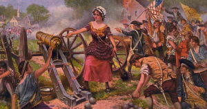 Molly Pitcher Firing Cannon
