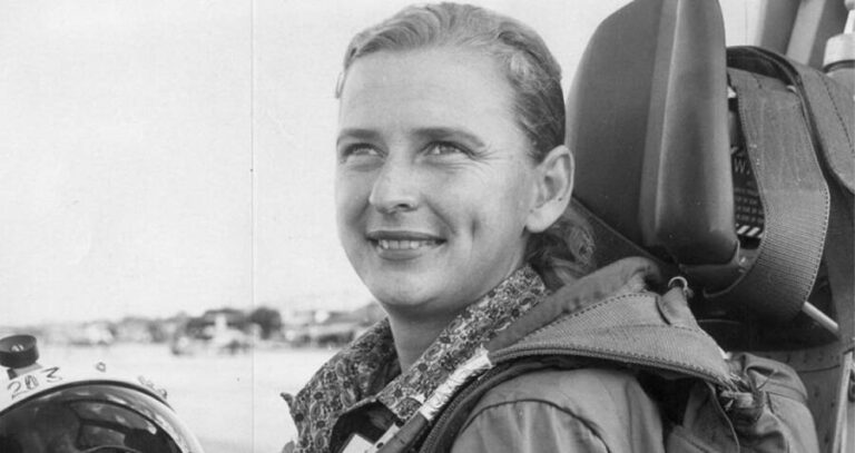 Jerrie Cobb In Airplane