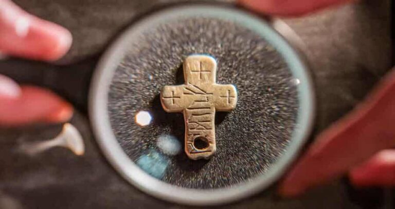 Cross Under Microscope